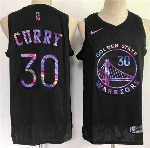 Men%27s Golden State Warriors #30 Stephen Curry Black Stitched Jersey->mlb youth jerseys->MLB Jersey
